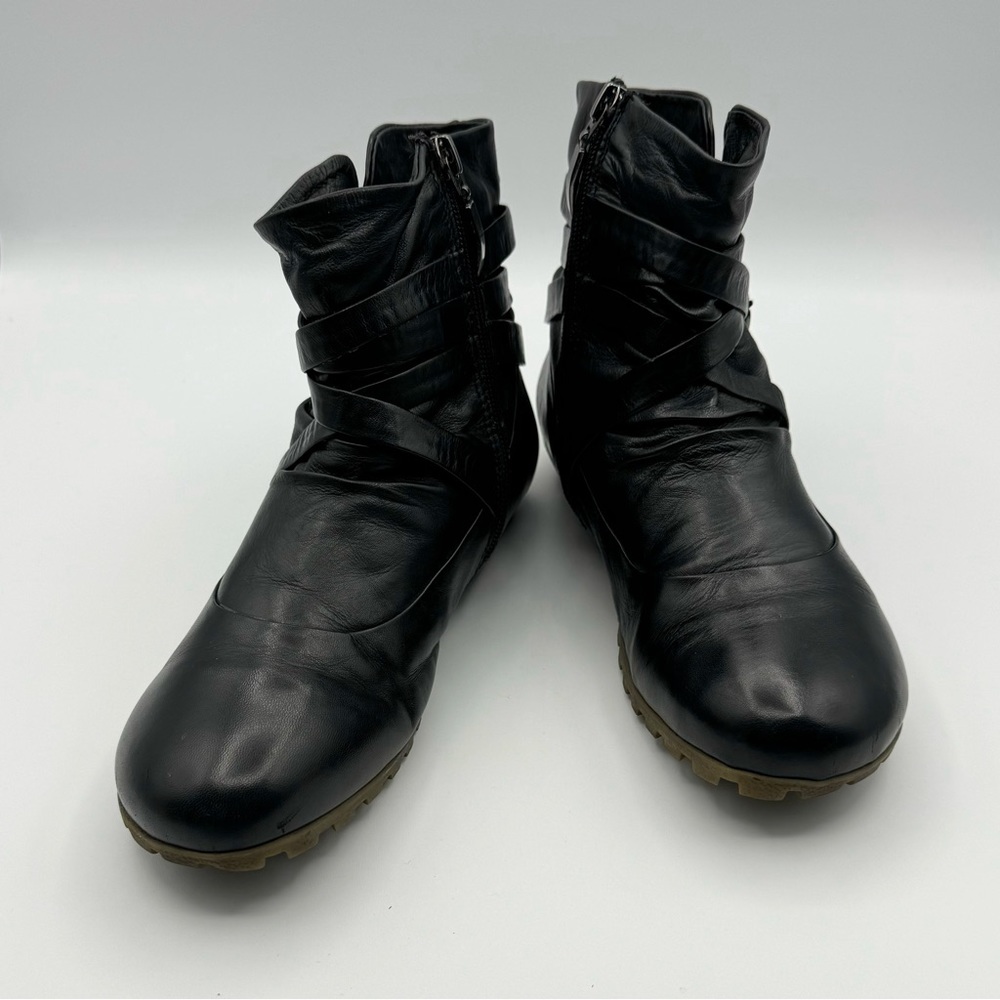 EUC Romika Fiona Leather Boots Black Zipper Ankle Booties EUR 38 US 8 Winter - Picture 13 of 14